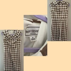 Karin Stevens Purple and White Dress